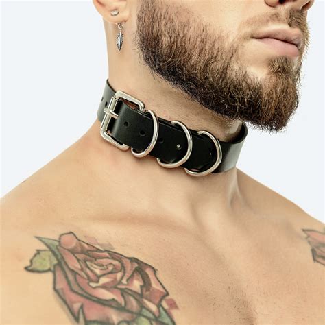 leather submissive collar|Collection: Leather BDSM Collars .